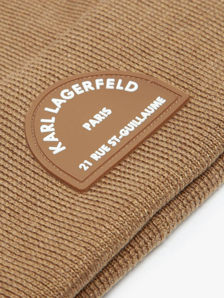 Beanie Rue St Guillaume Karl lagerfeld Brown rsg A4W33107 other view 1