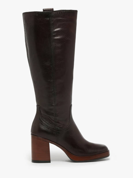 Heeled Boots In Leather Mjus Brown women P96331