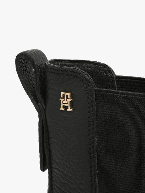 Chelsea Boots à Talon En Cuir Tommy hilfiger Noir women 8774BDS vue secondaire 2