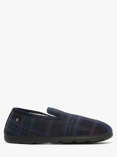 Slippers Isotoner Blue men 98121 other view 3