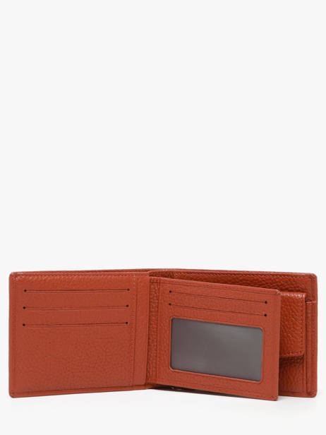 Wallet Foulonne Leather Yves renard Orange foulonne 2372 other view 1