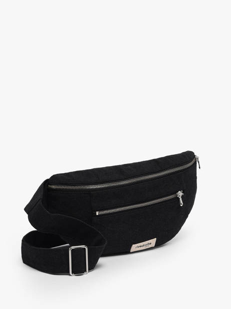 Le Sac Banane Orsel Coton Recyclé Rivedroite Noir timeless ORSELTIM vue secondaire 2