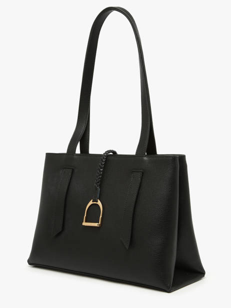 Shoulder Bag Torsade Leather Etrier Black torsade ETOS173L other view 2