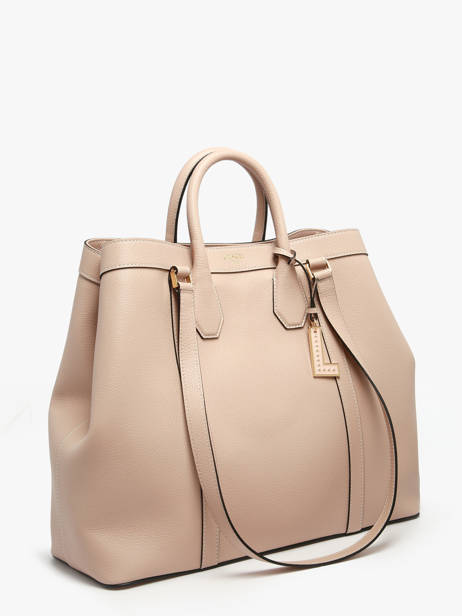 Cabas Belleville Cuir Lancel Beige belleville A13738 vue secondaire 3