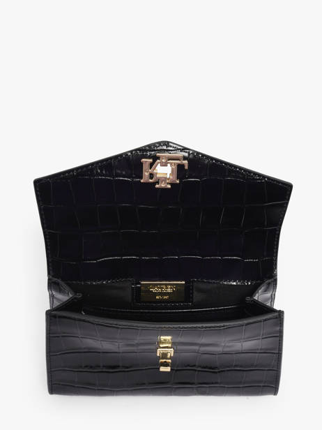 Sac Bandoulière Small Farrah Croco Cuir Lauren ralph lauren Noir farrah 31974462 vue secondaire 3