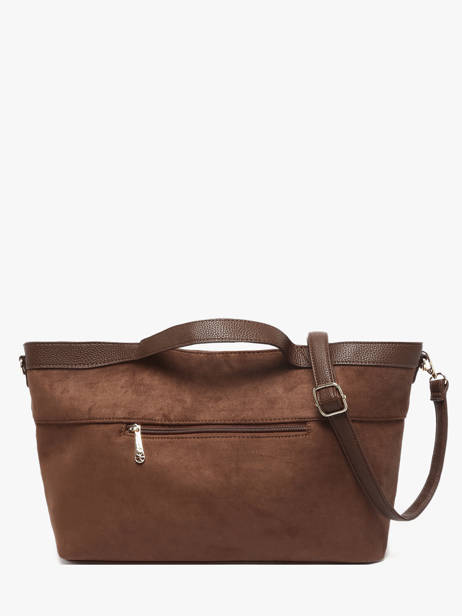 Satchel Wt Velvet Miniprix Brown wt velvet KJ62084 other view 3