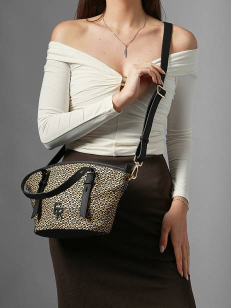 Crossbody Bag Camargue Leather Etrier Black camargue ECAM168S other view 2