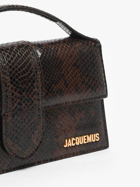 Preloved Leather Grand Bambino Crossbody Bag Jacquemus Brown second life 1567339 other view 2