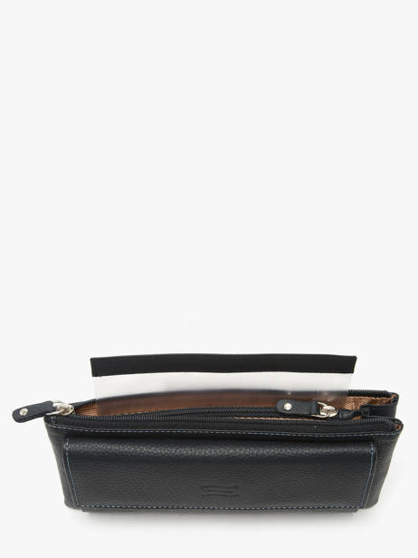 Wallet Caviar Leather Crinkles Blue caviar 14104 other view 3