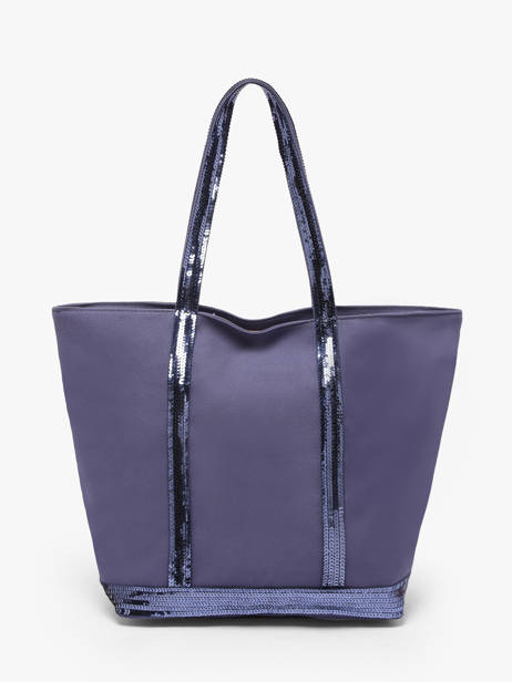 Satchel Cabas Cotton Vanessa bruno Violet cabas 1V40378 other view 4