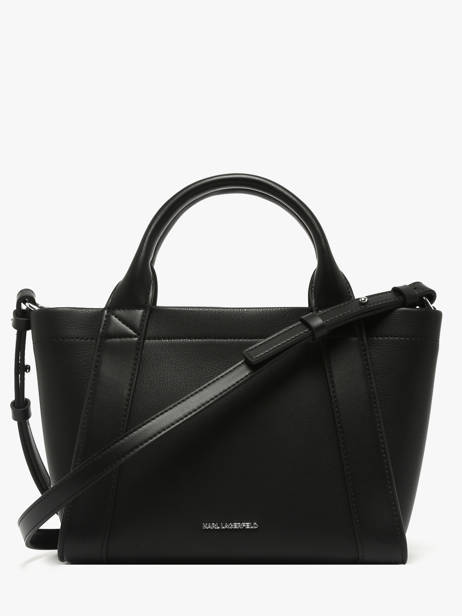 Leather K/ville Studs Satchel Karl lagerfeld Black k ville B1W30067 other view 4