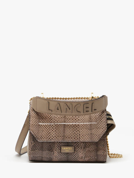 Small Ninon Ayers Crossbody Bag Lancel Gray ninon A14013