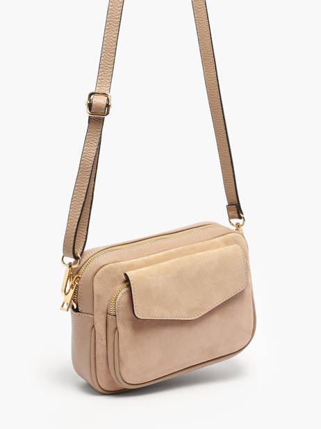 Shoulder Bag Velvet Caviar Leather Milano Beige velvet caviar VC25067 other view 2