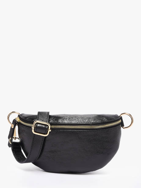 Belt Bag Leather Milano Black nine NI19091