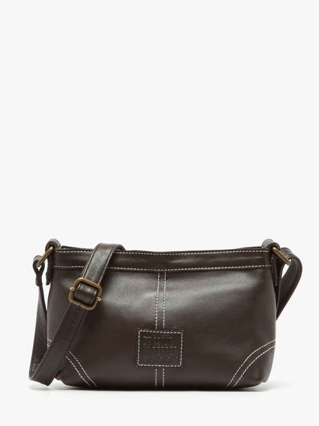 Shoulder Bag Seam Leather Basilic pepper Brown seam BSEA01