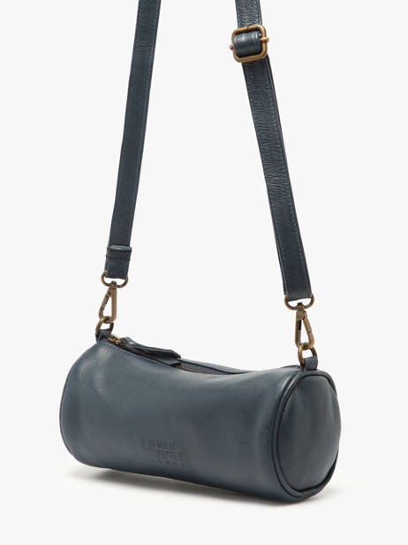 Shoulder Bag Cow Leather Basilic pepper Blue cow BCOW87 other view 2