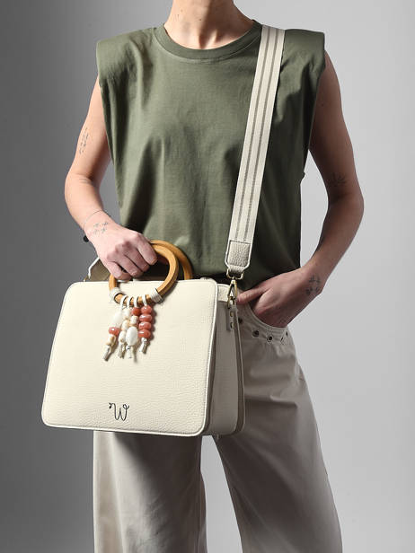 Satchel Camomille Pearl Woomen Beige camomille pearl WCAE1M other view 2