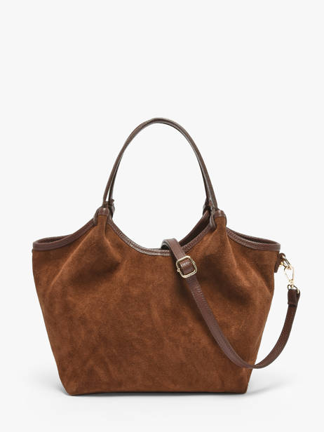 Shoulder Bag Velvet Caviar Leather Milano Brown velvet caviar VC241111 other view 4