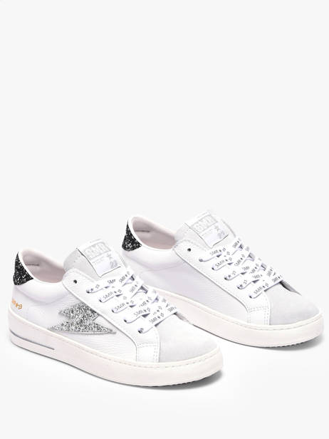 Sneakers Maya In Leather Semerdjian White women MAYAC782 other view 1