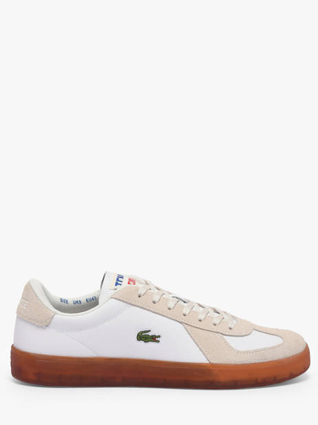 Sneakers In Leather Lacoste Beige men 1SMA0077