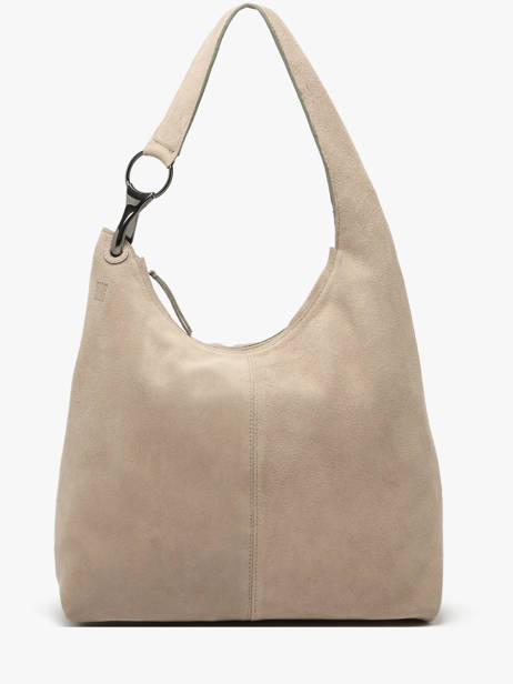 Shoulder Bag Leather Leather Biba Beige leather JAP2L