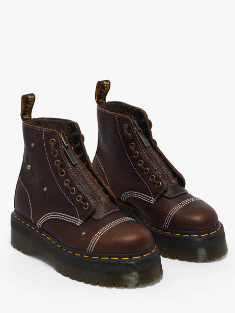 Boots Sinclair Flower In Leather Dr martens Brown women 42818200 other view 1