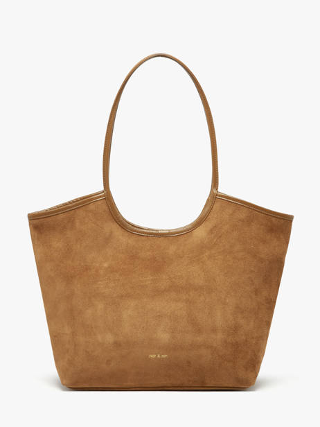 Suede Leather Milan Shoulder Bag Nat et nin Brown vintage MILAN