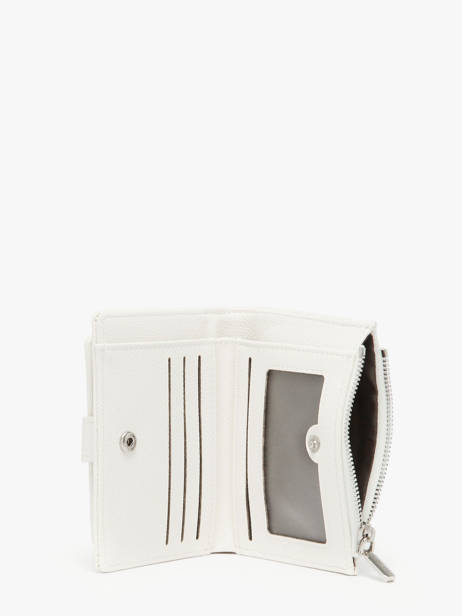 Coin Purse With Card Holder Saffiano Miniprix White saffiano F5012 other view 2
