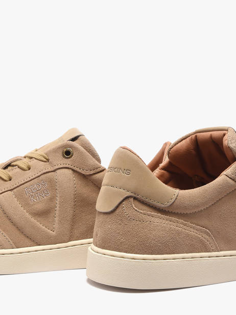 Sneakers Quadra In Leather Redskins Beige men QUADRA other view 2