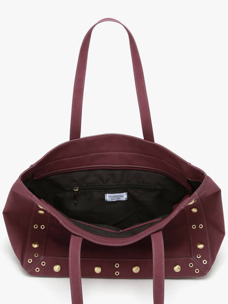 A4 Size Shoulder Bag Eyelet Torrow Violet eyelet TEYE01 other view 3