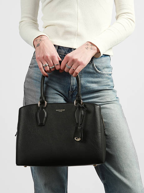 Satchel Dune Polyurethane David jones Black dune CM7252 other view 1
