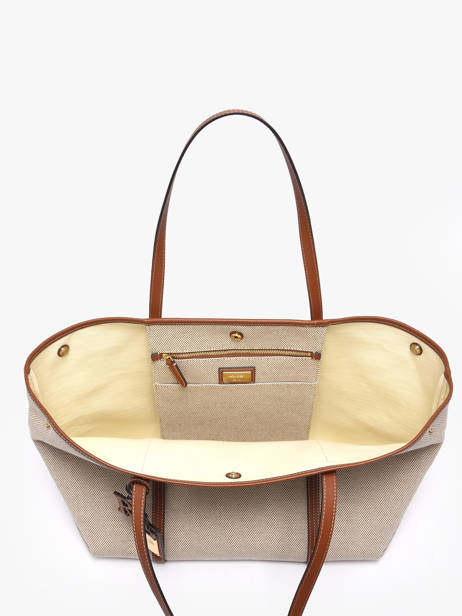 Sac Porté épaule Emerie Canvas Et Cuir Lauren ralph lauren Beige emerie 31920062 vue secondaire 3