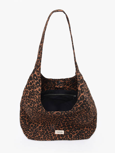 Le Hobo Bag Richelieu Wild Tribe Coton Recyclé Rivedroite Marron wild tribe RICHEWIL vue secondaire 3