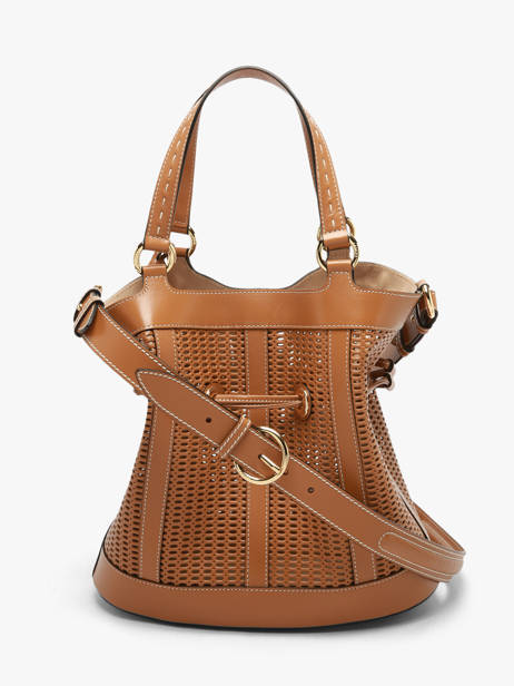 Medium Leather Premier Flirt Ajouré Bucket Bag Lancel Brown premier flirt A14010 other view 5
