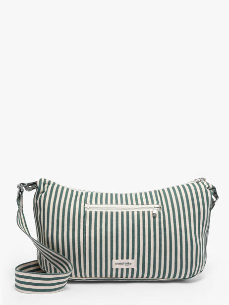 Shoulder Bag Spring Striped Cotton Rivedroite Green spring striped MCHASTRI
