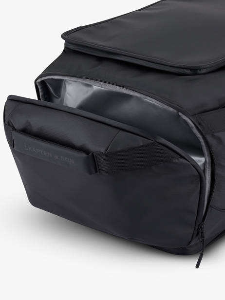 Cabin Duffle Bag Backpack Backpack Kapten and son Black backpack LISBOMDU other view 5