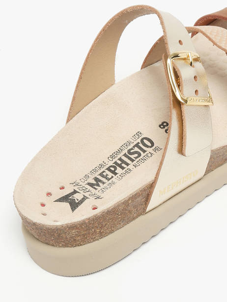 Slippers In Leather Mephisto Gold women P5146954 other view 2