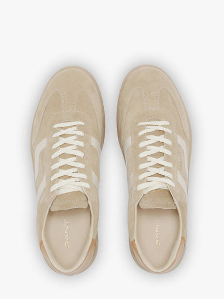 Sneakers In Leather Gant Beige men CUZIG126 other view 4