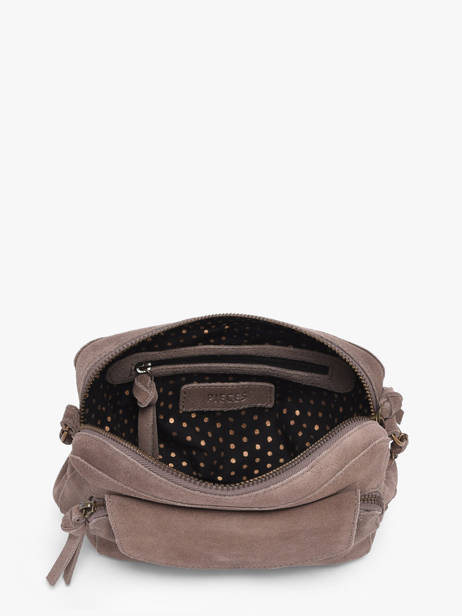 Leather Crossbody Bag Naina Pieces Brown naina 17100639 other view 3