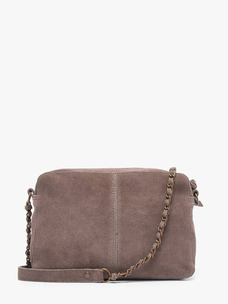 Leather Crossbody Bag Naina Pieces Brown naina 17100639 other view 4