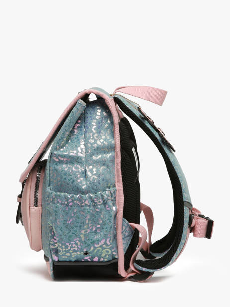1 Compartment Backpack Cameleon Blue vintage fantasy PBVGSD30 other view 2