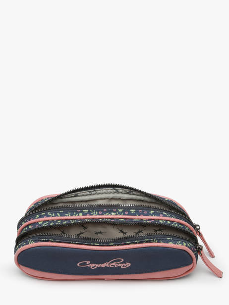 Pencil Case 2 Compartments Cameleon Blue vintage fantasy PBVGTROU other view 1