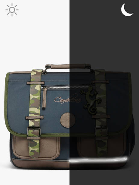 Satchel 3 Compartments Cameleon Blue vintage urban PBVBCA41 other view 8