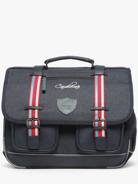 Cartable 3 Compartiments Cameleon Bleu vintage urban PBVBCA41