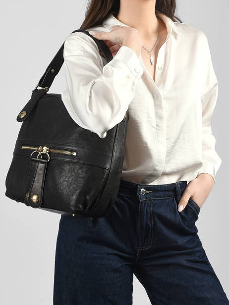 Shoulder Bag Midday Leather Gerard darel Black midday B402 other view 1