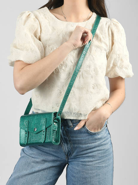 Shoulder Bag Mini Indispensable Star Leather Paul marius Blue star MINISTA other view 1