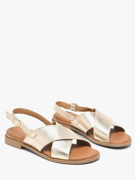 Sandals In Leather Tamaris Gold women 44 other view 1