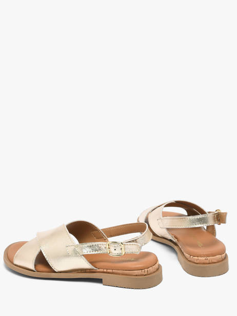 Sandals In Leather Tamaris Gold women 44 other view 2