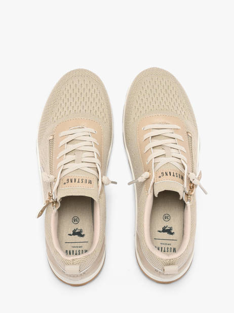 Sneakers Mustang Beige women M0582002 other view 3