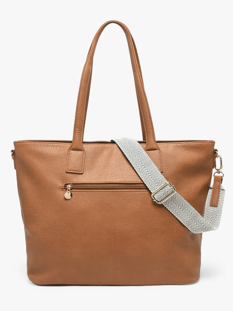 Shoulder Bag Zip Lulu castagnette Brown zip ALBIN other view 4